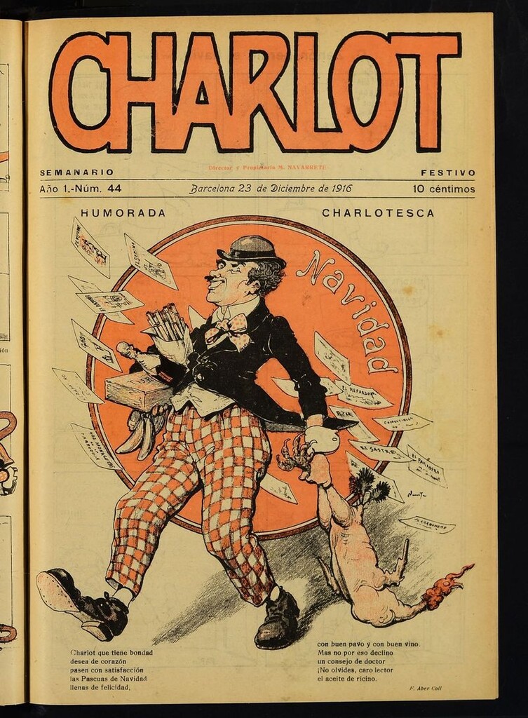 Miniatura de Charlot: semanario festivo del 23 de diciembre de 1916, nº 44