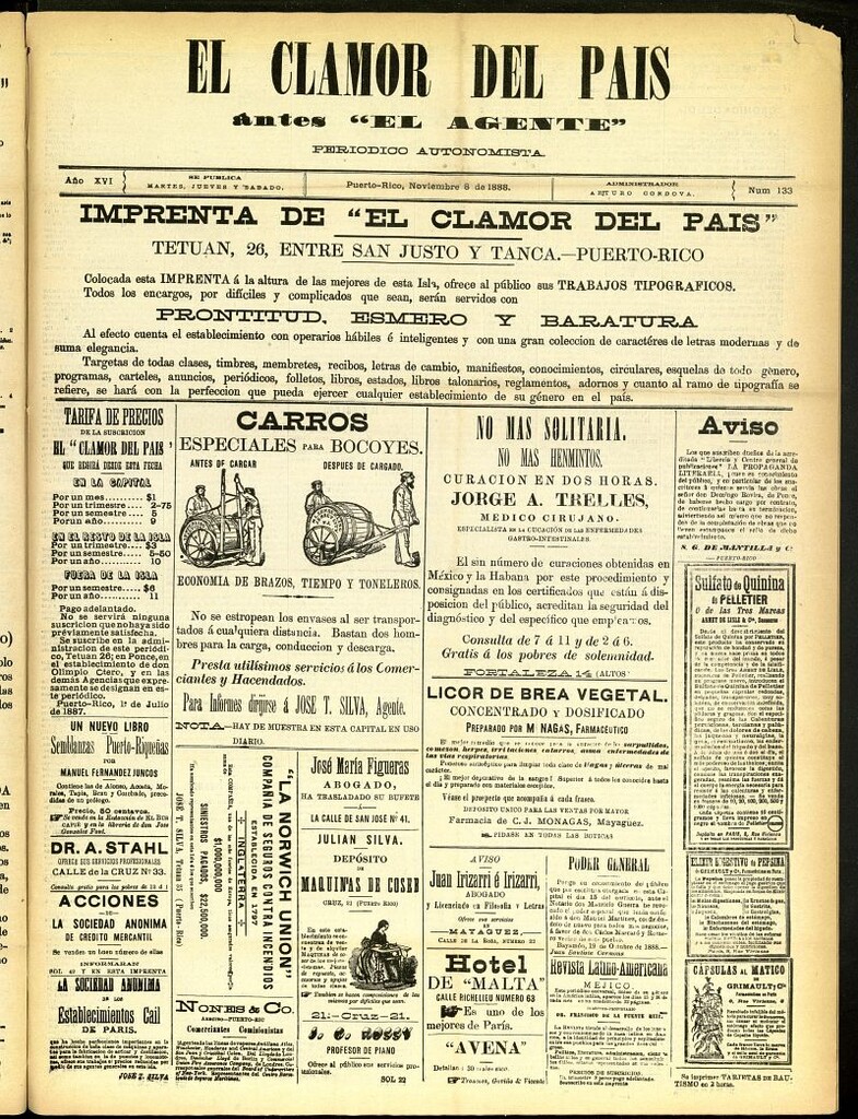 Miniatura de El Clamor del País del 8 de noviembre de 1888, nº 133