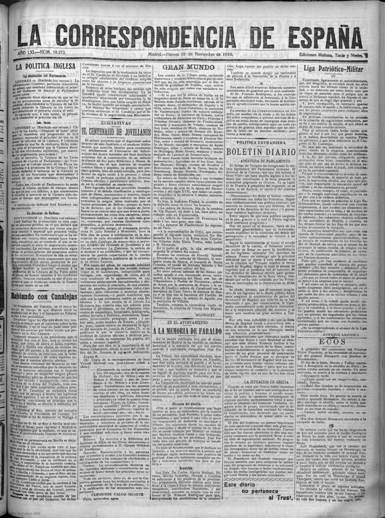 Miniatura de El Clamor del País del 4 de diciembre de 1888, nº 144