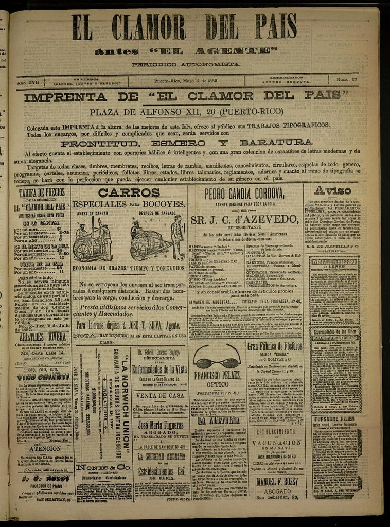Miniatura de El Clamor del País del 14 de mayo de 1889, nº 57