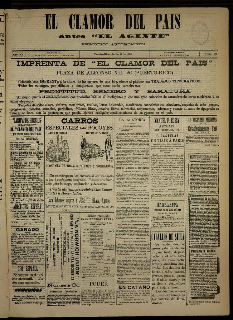 Miniatura de El Clamor del País del 11 de junio de 1889, nº 69