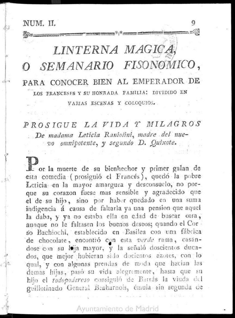 Miniatura de La Linterna Mágica. N. 2