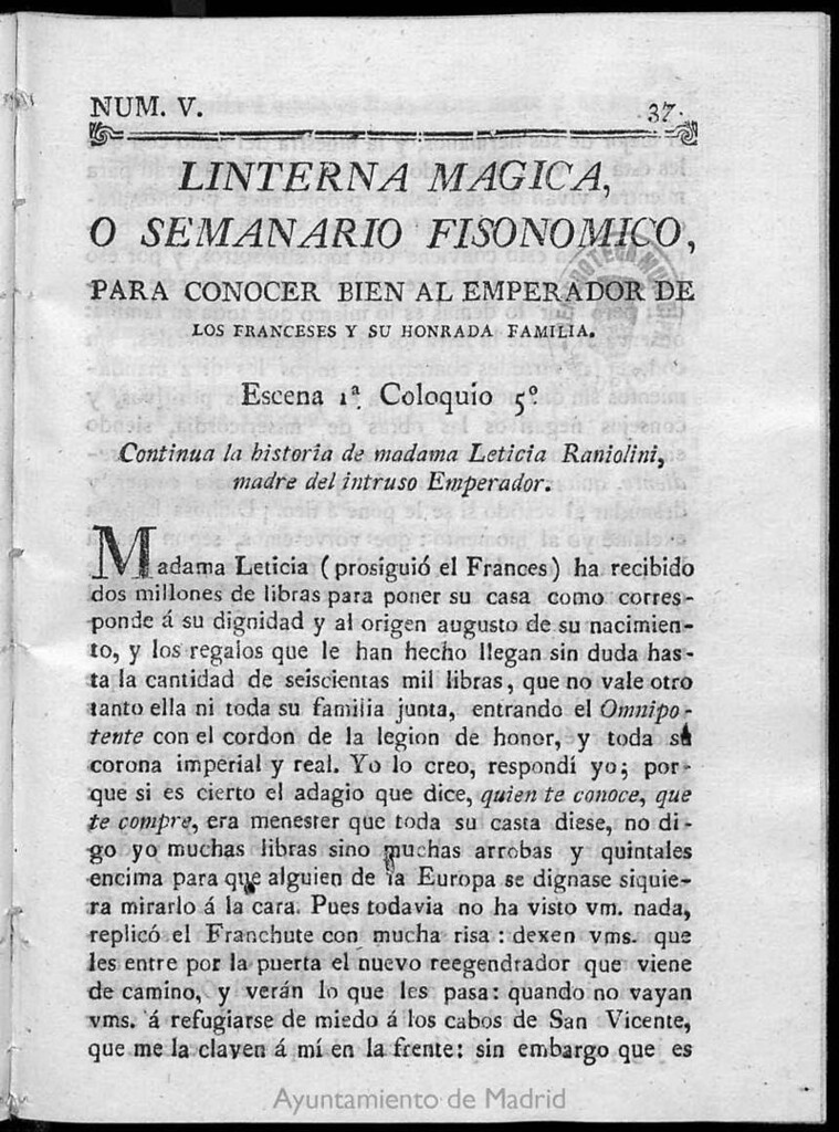 Miniatura de La Linterna Mágica. N. 5