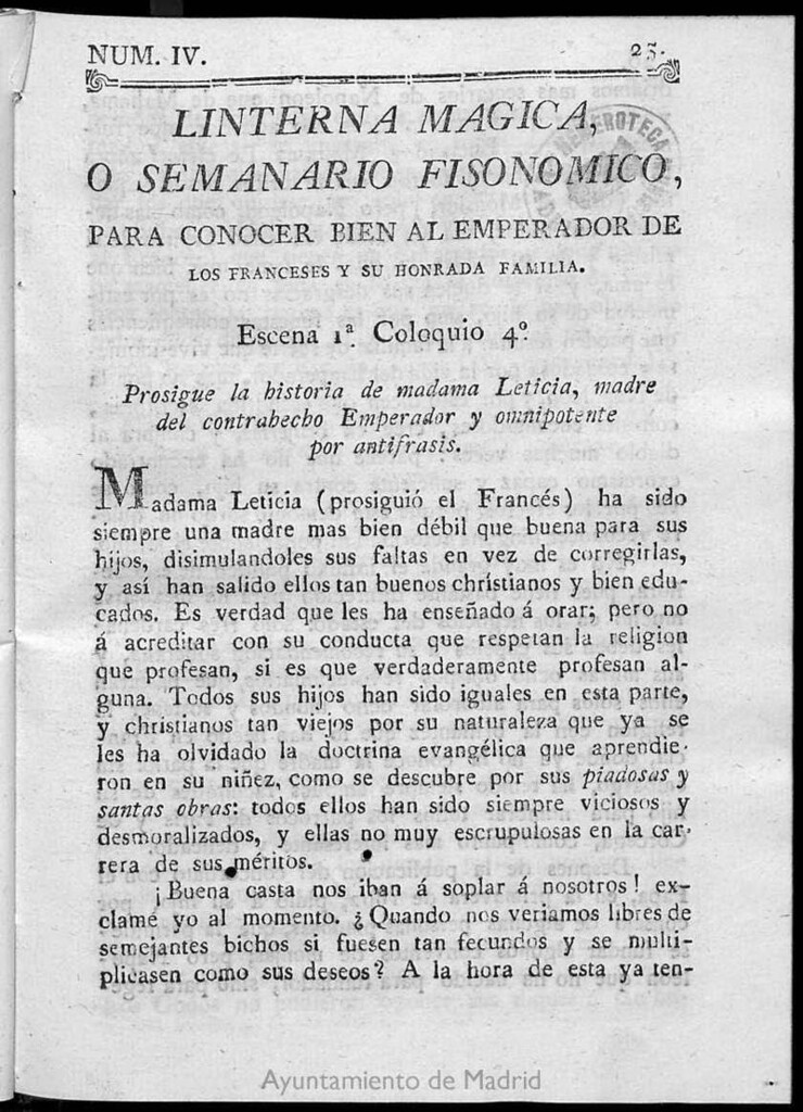 Miniatura de La Linterna Mágica. N. 4