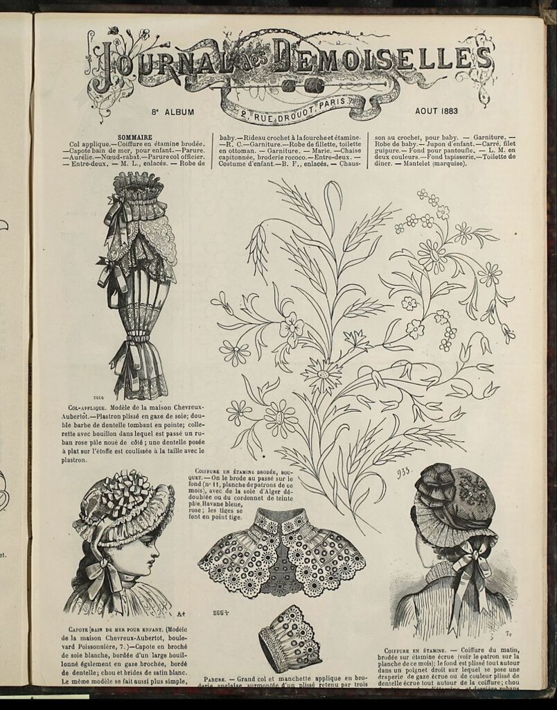 Miniatura de Journal des Demoiselles Album de Agosto de 1883