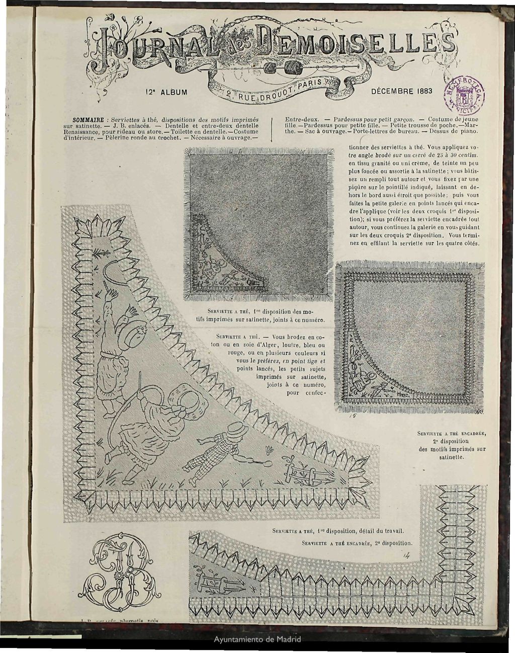 Miniatura de Journal des Demoiselles Album de Diciembre de 1883