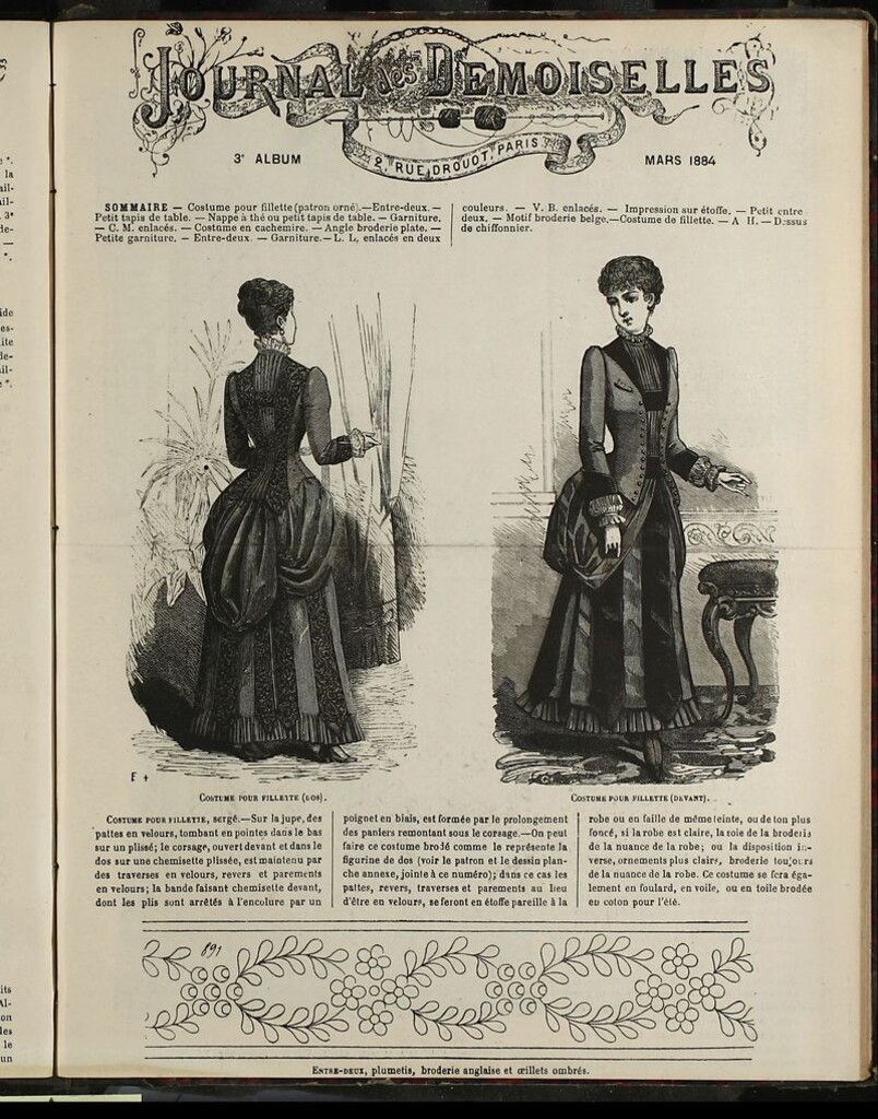 Miniatura de Journal des Demoiselles Album de Marzo de 1884