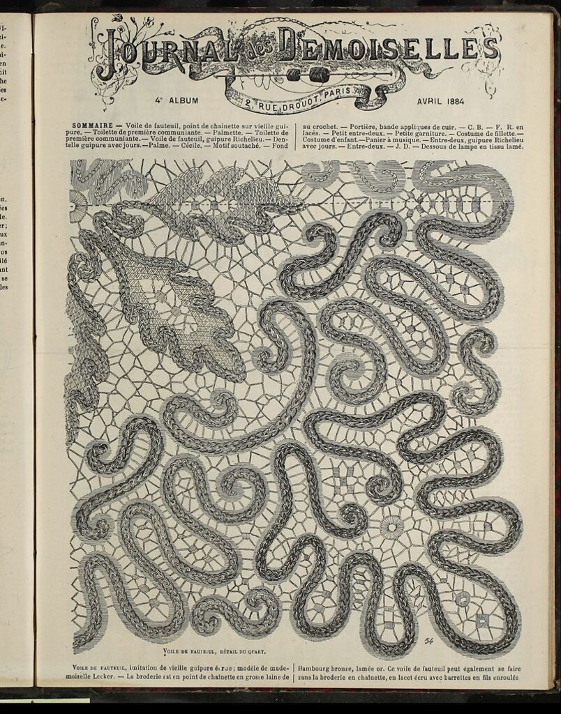 Miniatura de Journal des Demoiselles Album de Abril de 1884