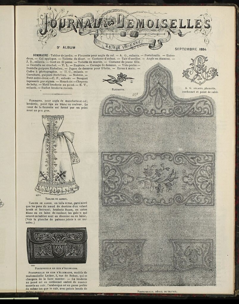 Miniatura de Journal des Demoiselles Album de Septiembre de 1884