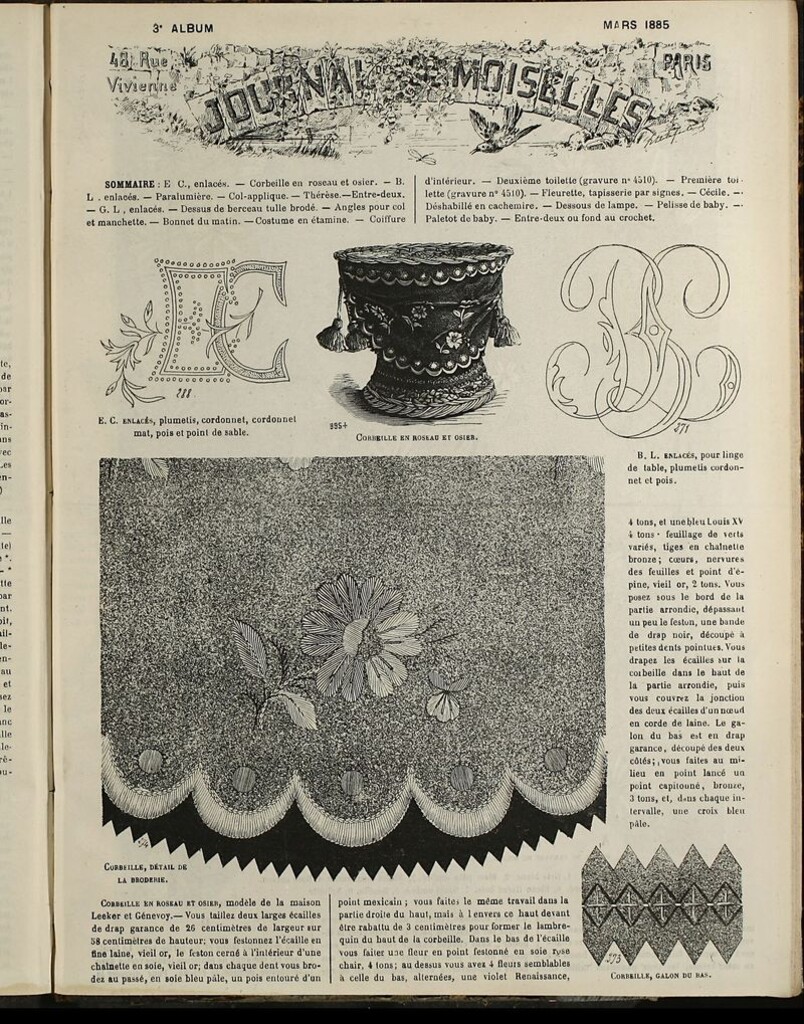 Miniatura de Journal des Demoiselles Album de Marzo de 1885