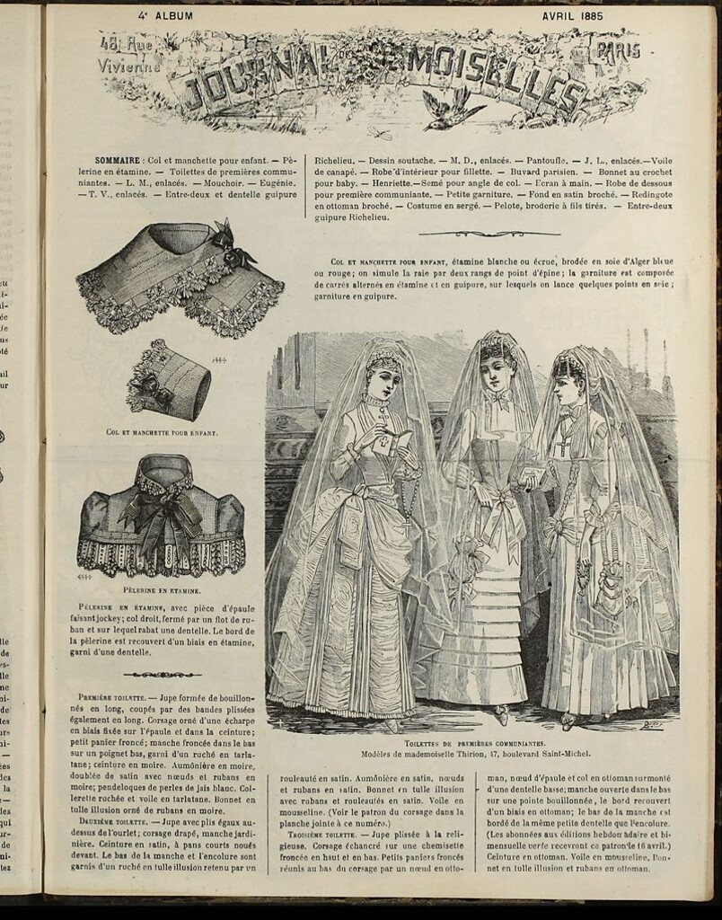Miniatura de Journal des Demoiselles Album de Abril de 1885