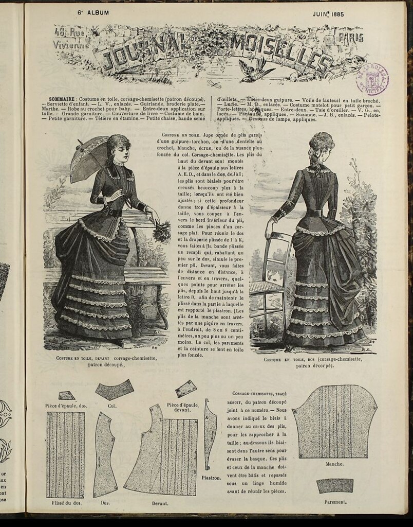 Miniatura de Journal des Demoiselles Album de Junio de 1885