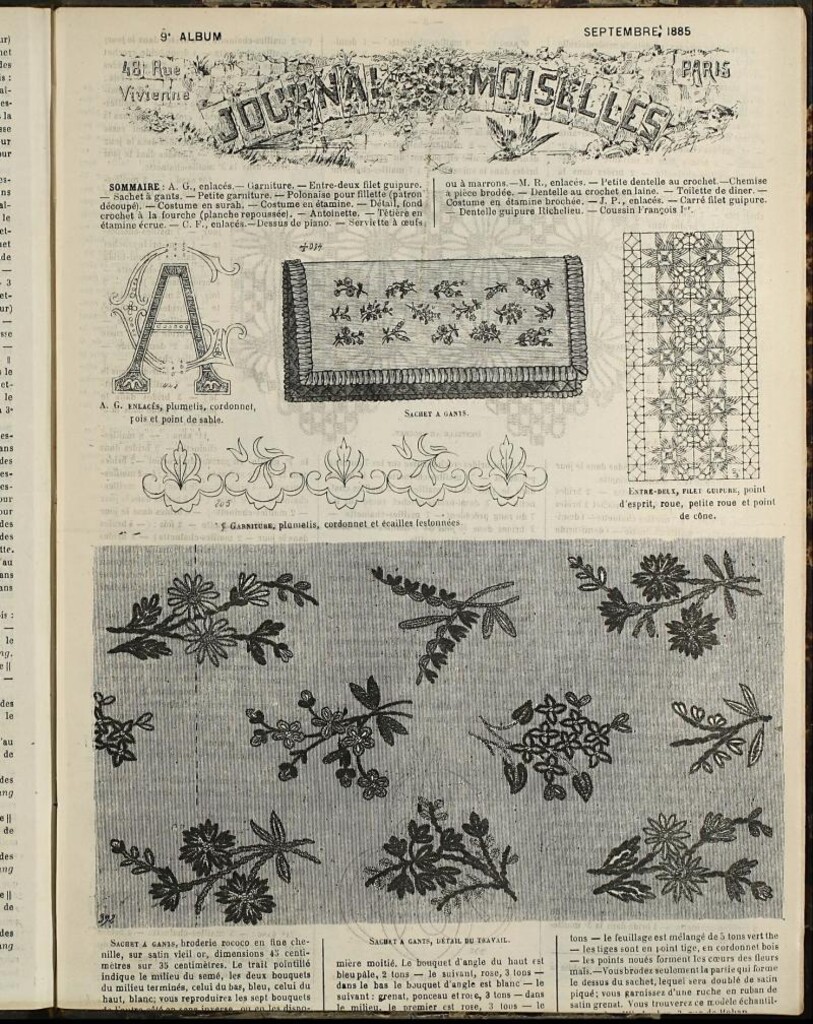 Miniatura de Journal des Demoiselles Album de Septiembre de 1885