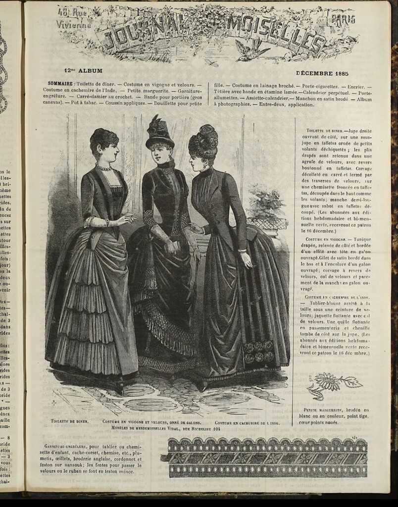Miniatura de Journal des Demoiselles Album de Diciembre de 1885
