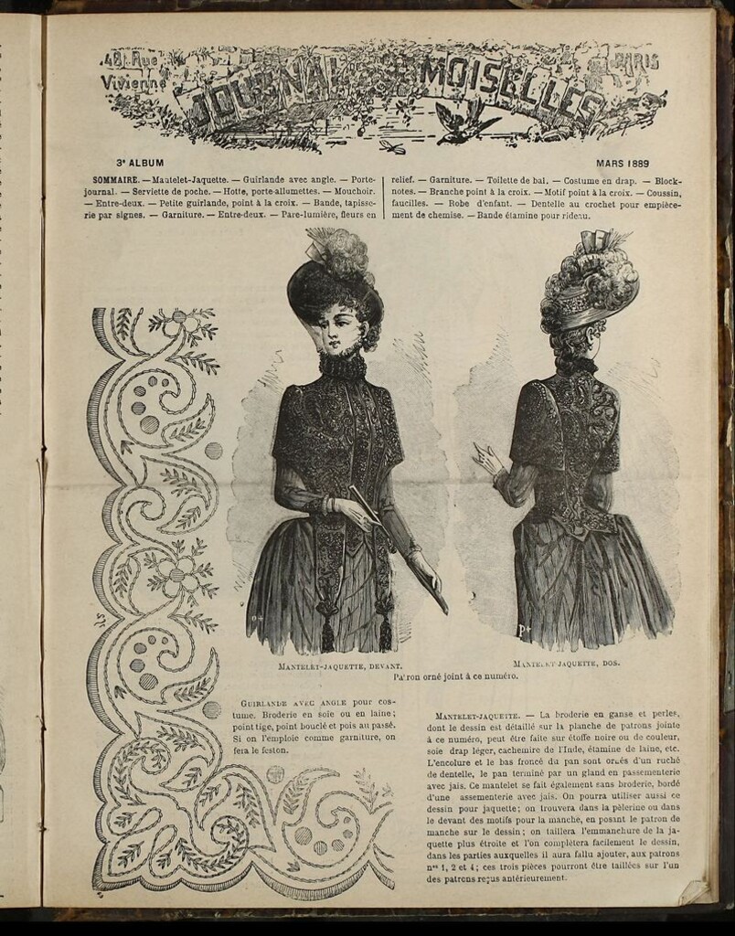 Miniatura de Journal des Demoiselles Album de Marzo de 1889