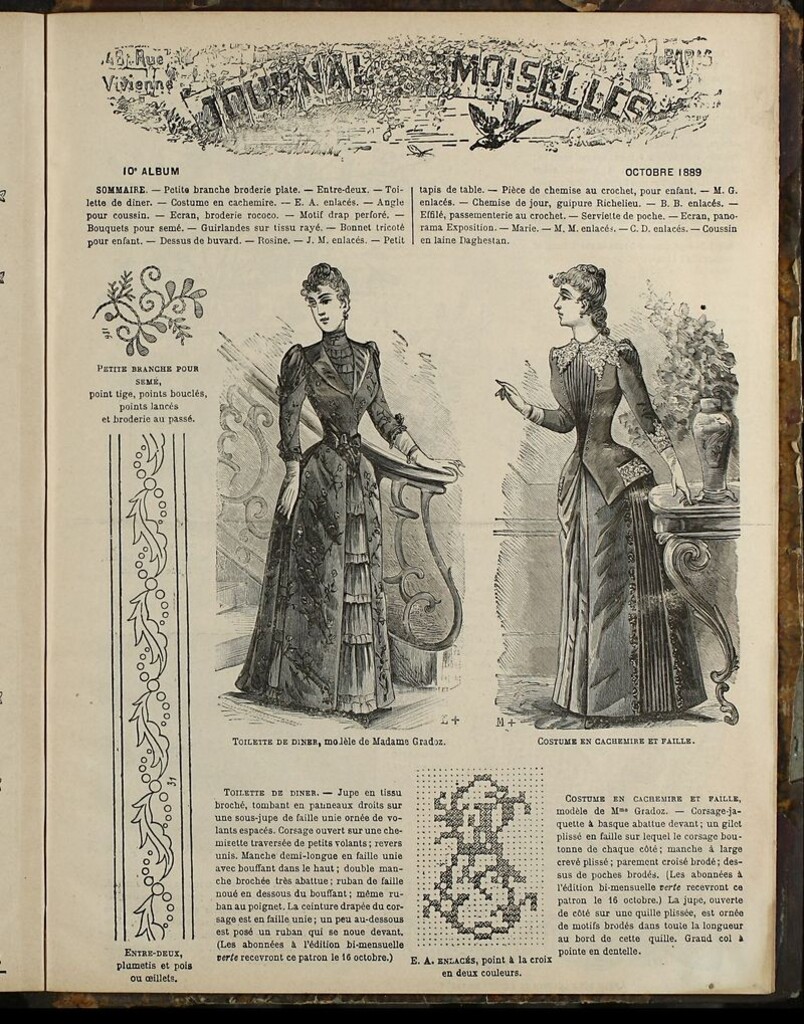 Miniatura de Journal des Demoiselles Album de Octubre de 1889