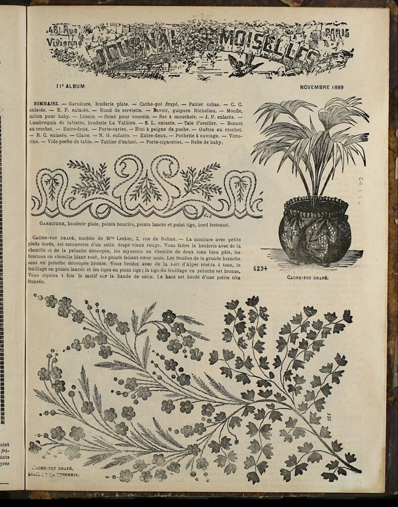 Miniatura de Journal des Demoiselles Album de Noviembre de 1889