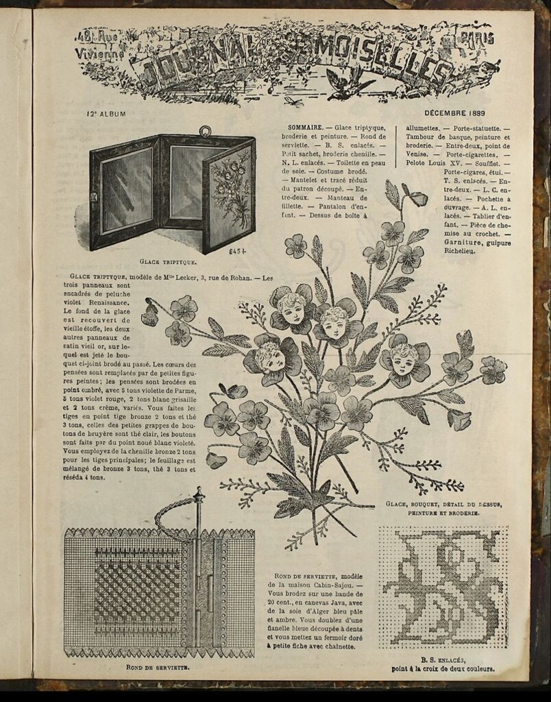Miniatura de Journal des Demoiselles Album de Diciembre de 1889