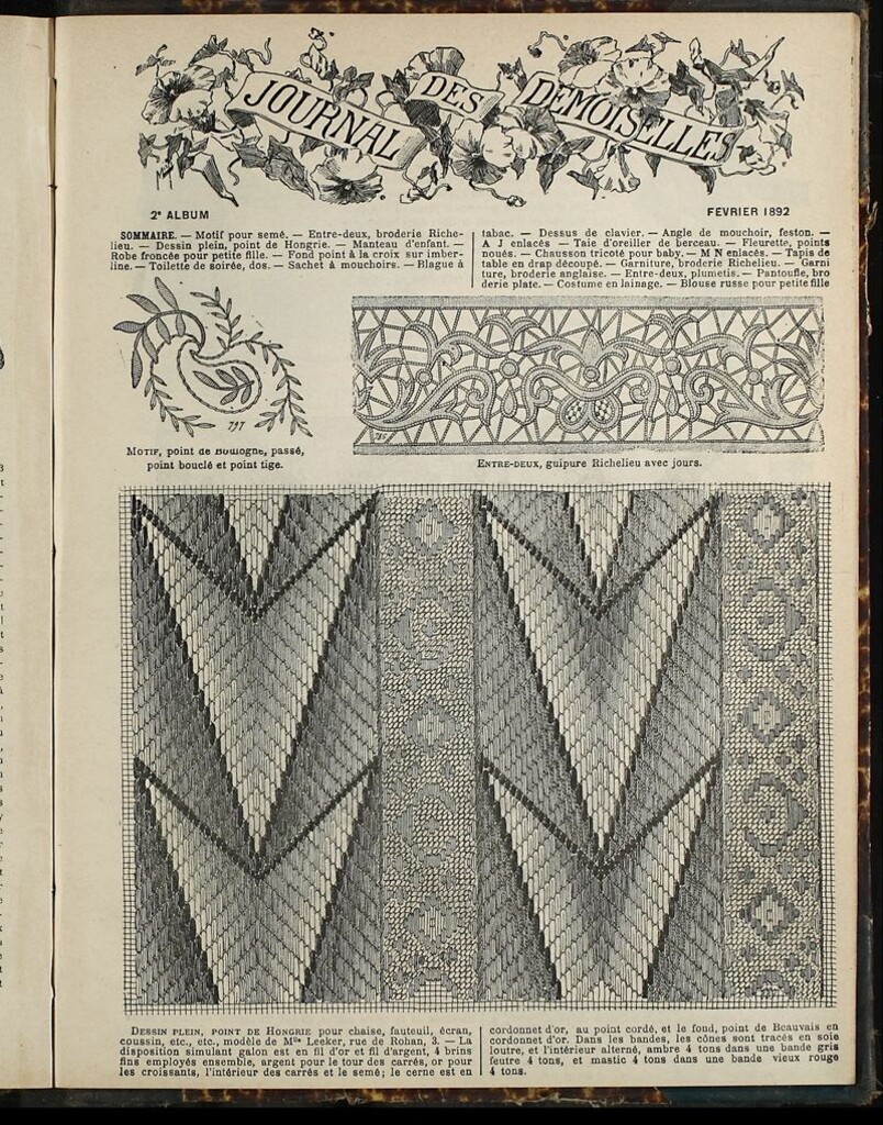 Miniatura de Journal des Demoiselles Album de Febrero de 1892
