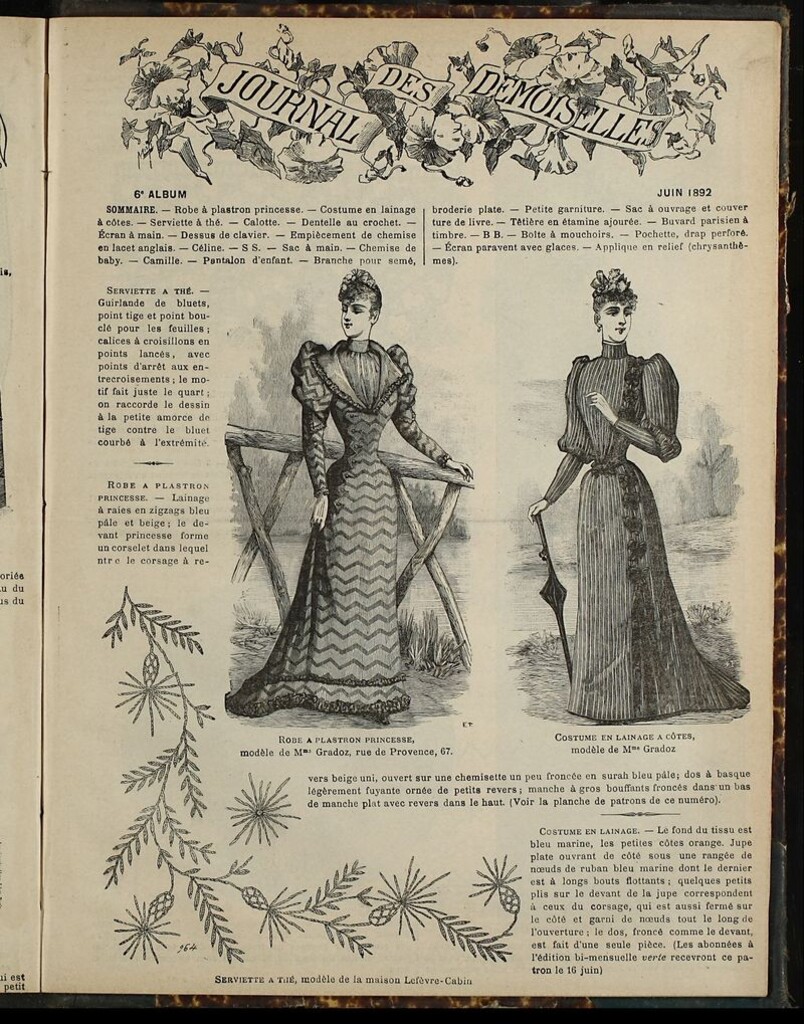 Miniatura de Journal des Demoiselles Album de Junio de 1892