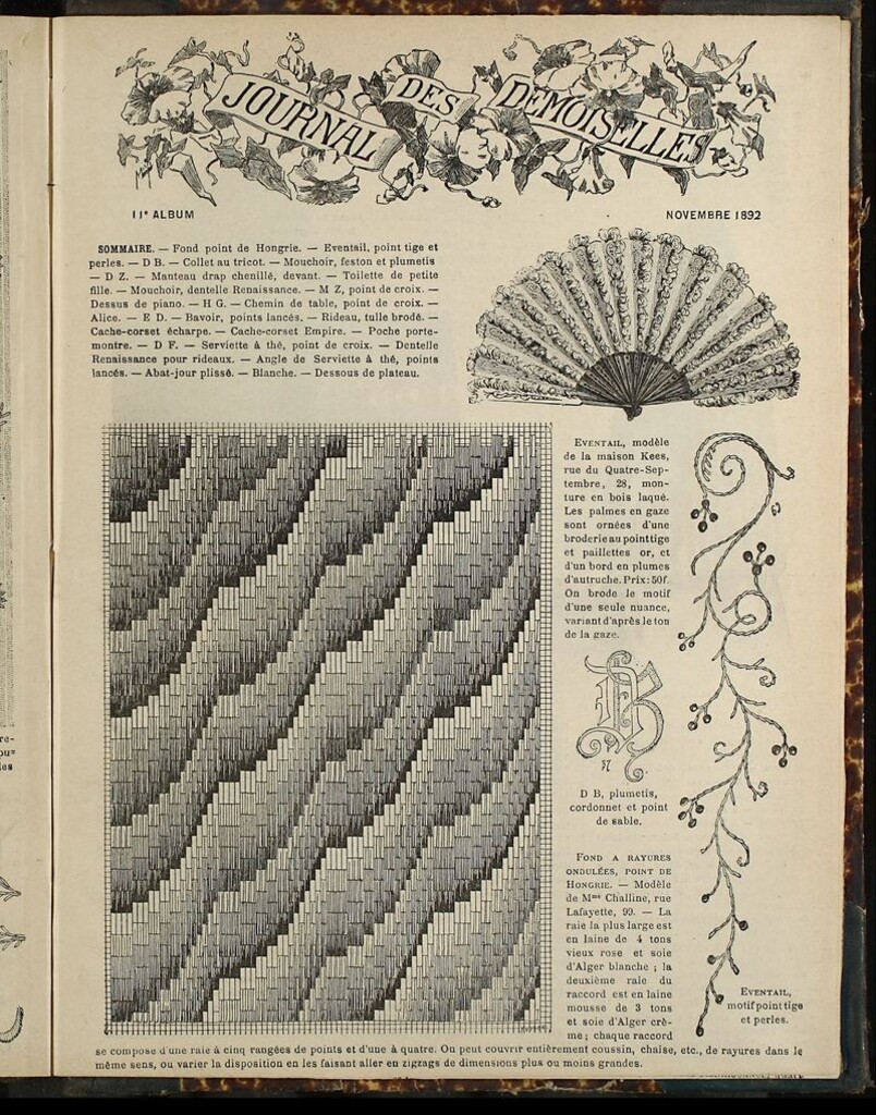 Miniatura de Journal des Demoiselles Album de Noviembre de 1892