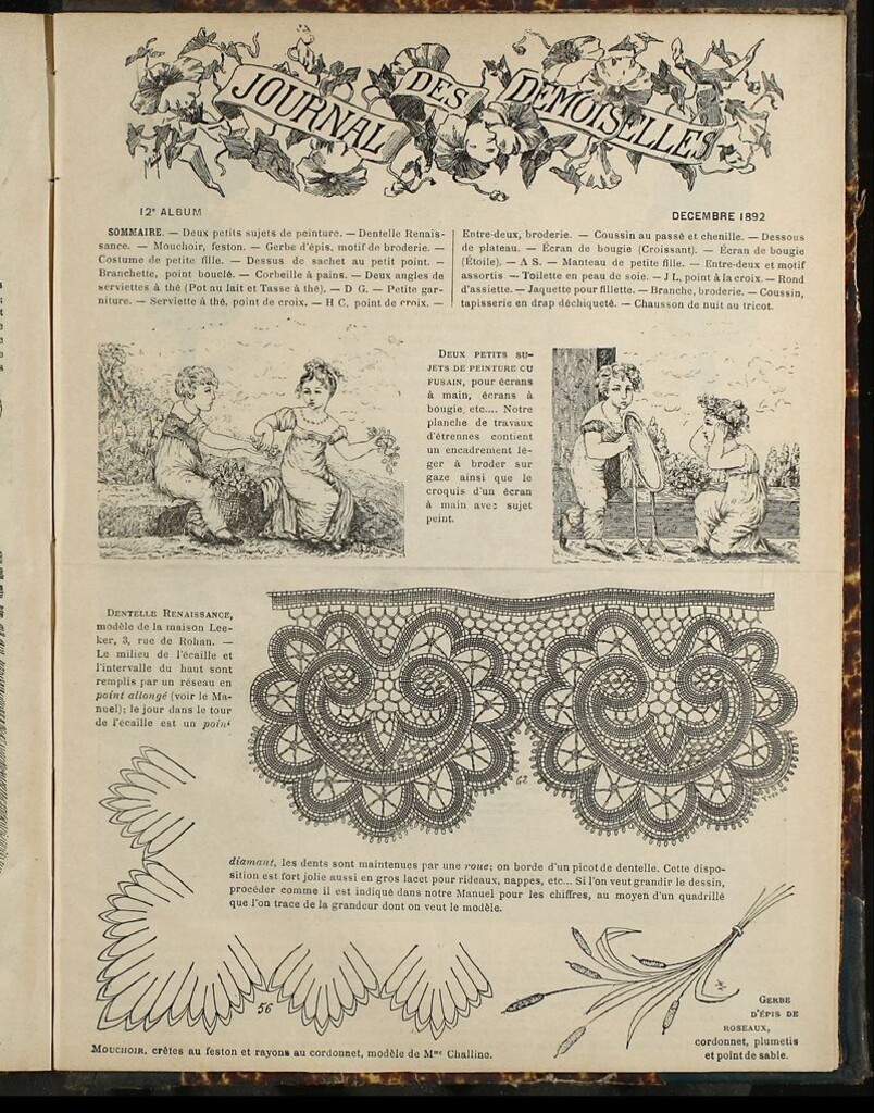 Miniatura de Journal des Demoiselles Album de Diciembre de 1892