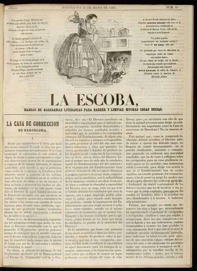 Miniatura de La Escoba del 25 de mayo de 1861
