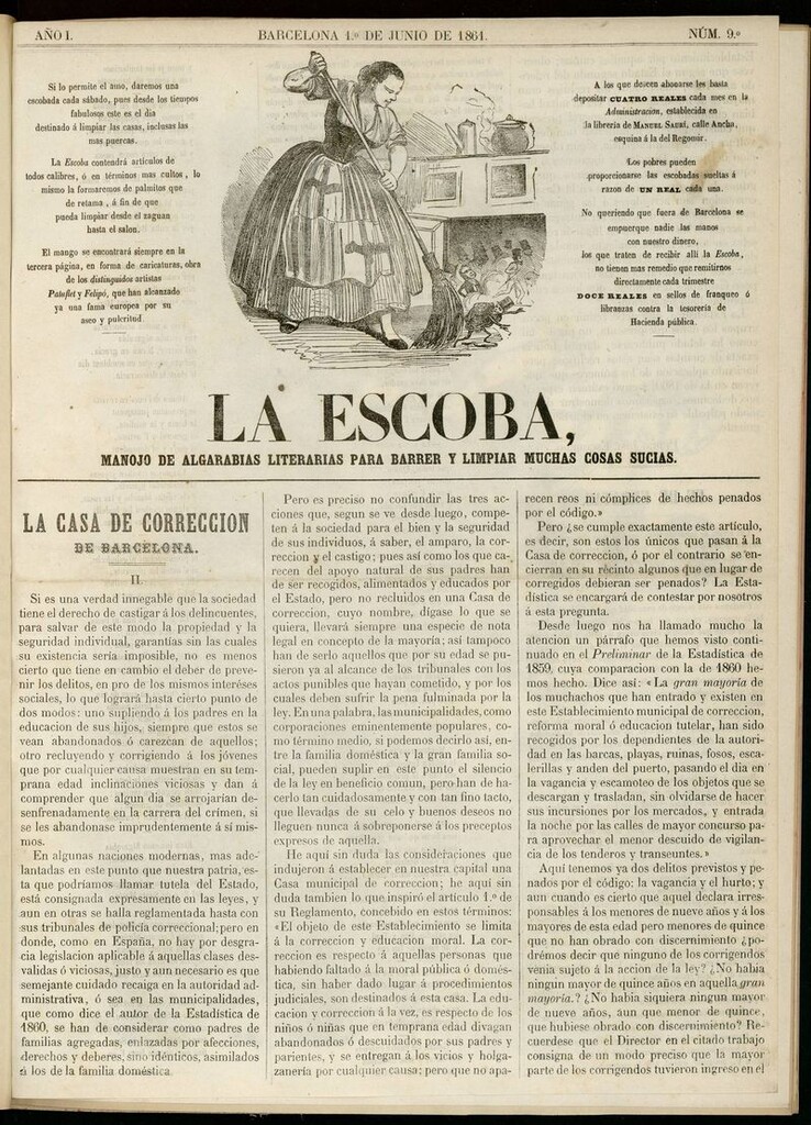 Miniatura de La Escoba del 1 de junio de 1861