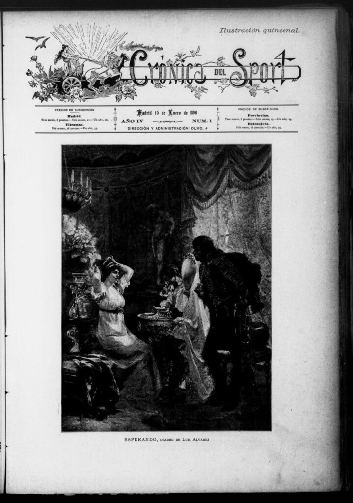 Miniatura de Crónica del Sport de la primera quincena de enero de 1896, nº 1