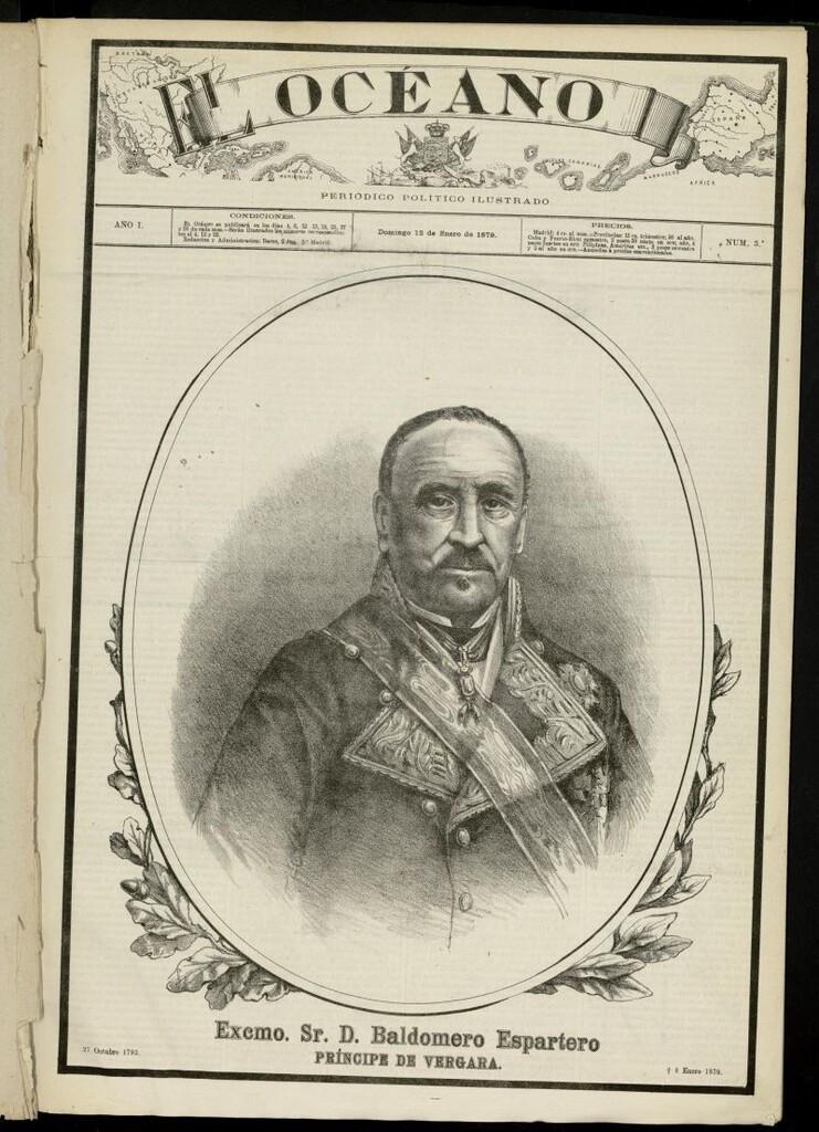 Miniatura de El Océano: periódico político ilustrado del 12 de enero de 1879, nº 3