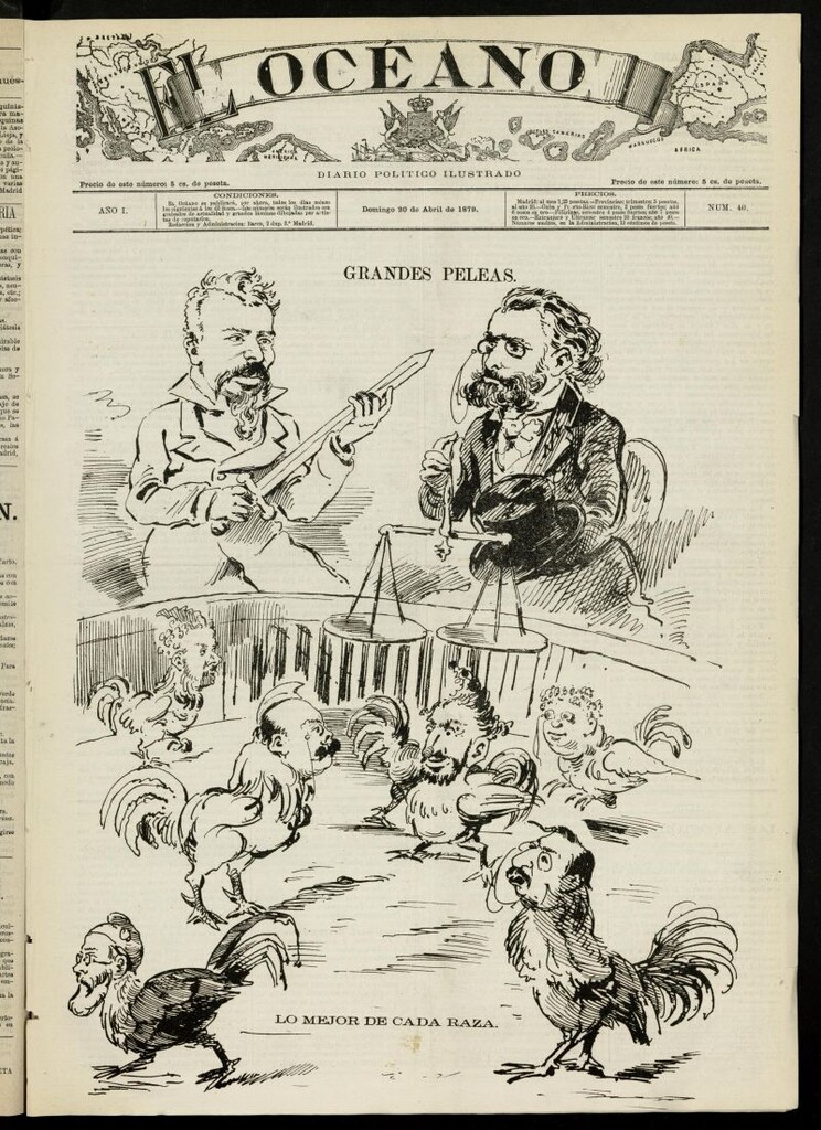 Miniatura de El Océano: periódico político ilustrado del 20 de abril de 1879, nº 40
