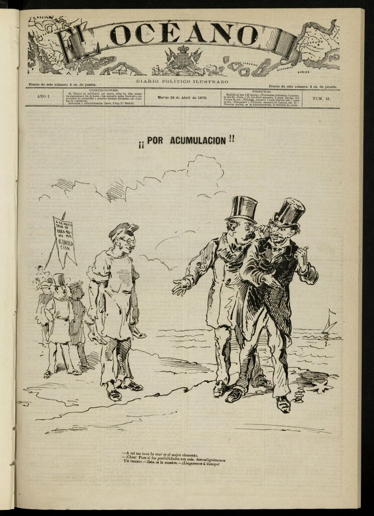 Miniatura de El Océano: periódico político ilustrado del 22 de abril de 1879, nº 41