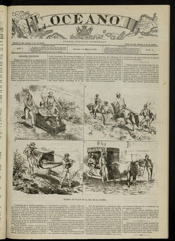 Miniatura de El Océano: periódico político ilustrado del 4 de mayo de 1879, nº 51