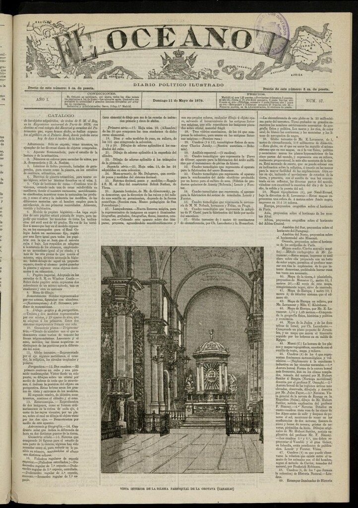 Miniatura de El Océano: periódico político ilustrado del 11 de mayo de 1879, nº 57