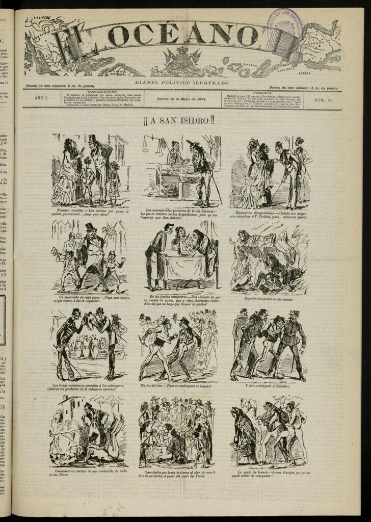 Miniatura de El Océano: periódico político ilustrado del 15 de mayo de 1879, nº 60