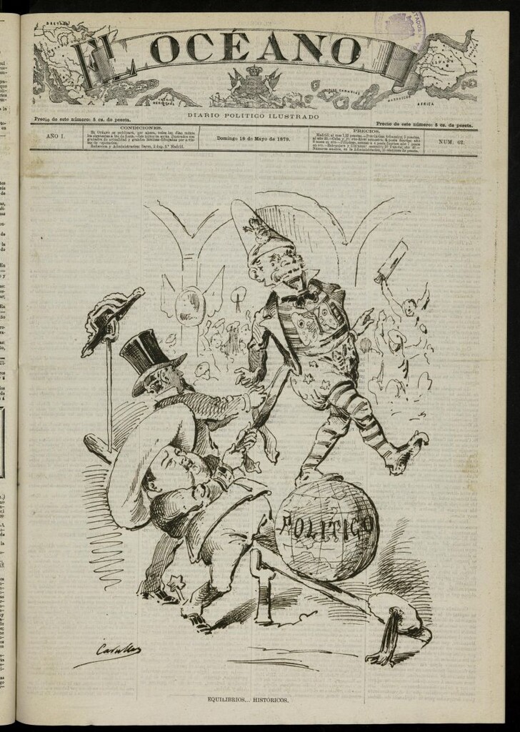 Miniatura de El Océano: periódico político ilustrado del 18 de mayo de 1879, nº 62