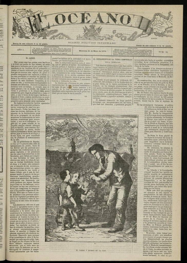 Miniatura de El Océano: periódico político ilustrado del 21 de mayo de 1879, nº 64