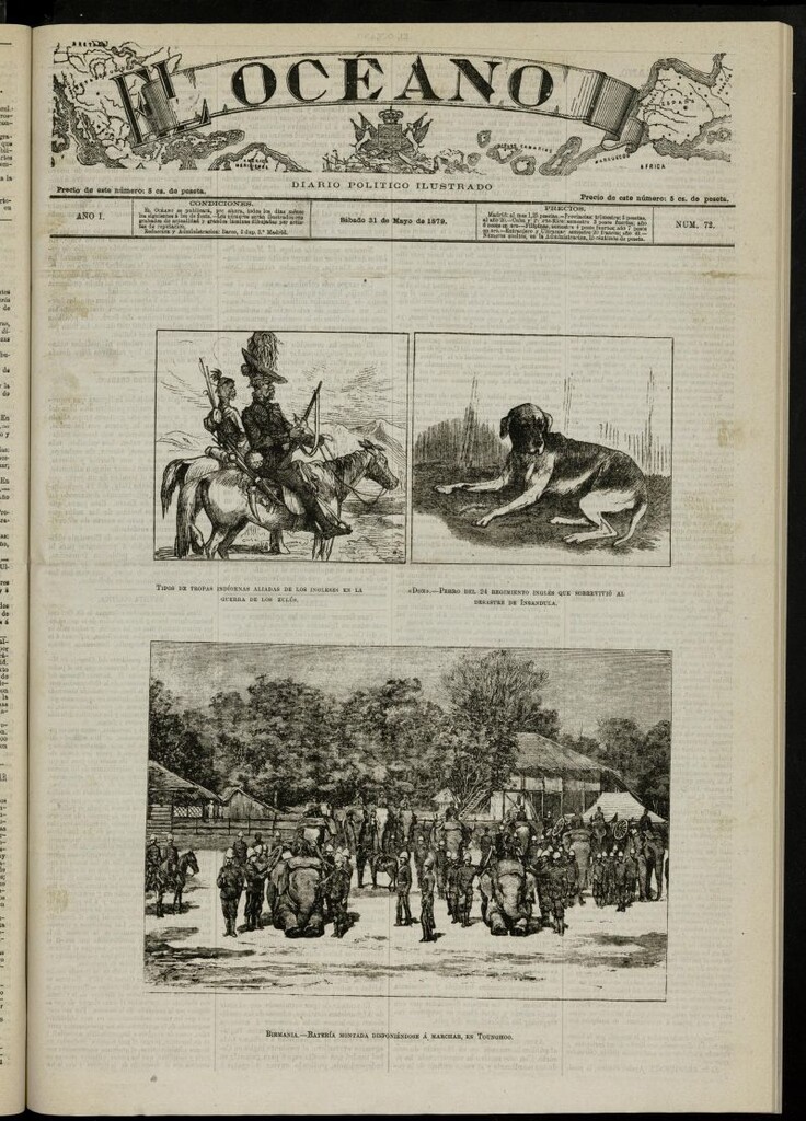 Miniatura de El Océano: periódico político ilustrado del 31 de mayo de 1879, nº 72