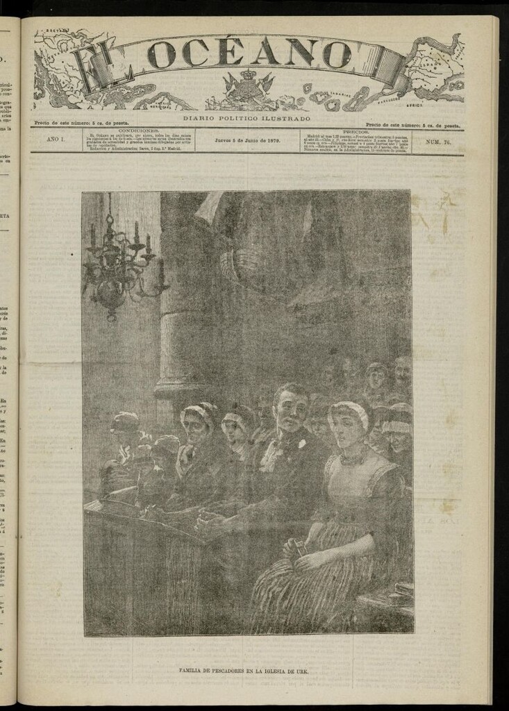 Miniatura de El Océano: periódico político ilustrado del 5 de junio de 1879, nº 76