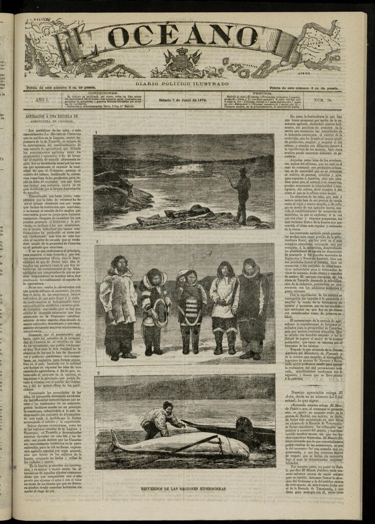 Miniatura de El Océano: periódico político ilustrado del 7 de junio de 1879, nº 78