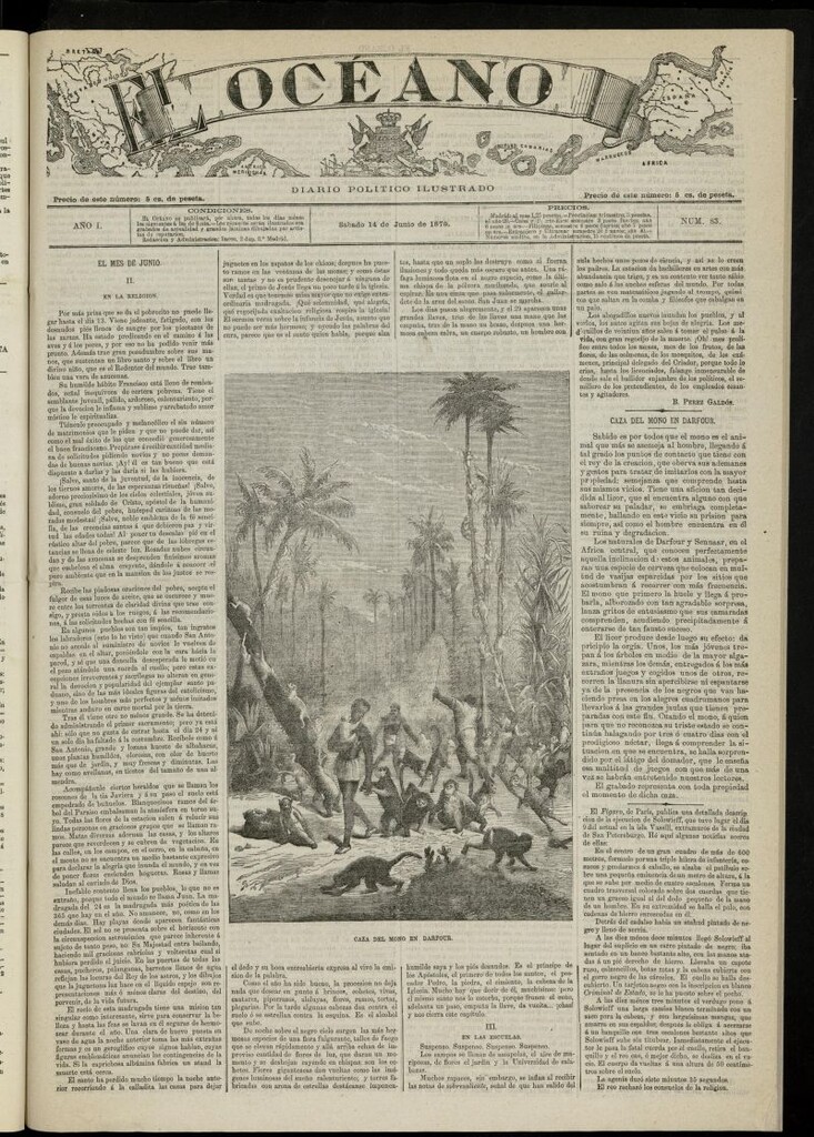 Miniatura de El Océano: periódico político ilustrado del 14 de junio de 1879, nº 83