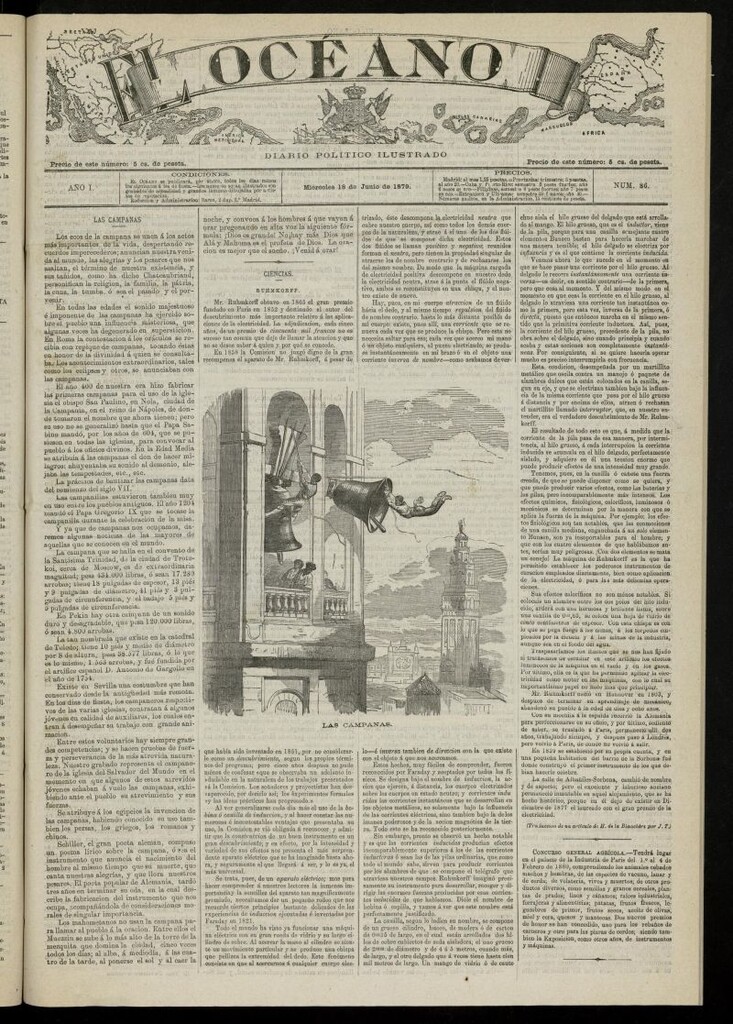 Miniatura de El Océano: periódico político ilustrado del 18 de junio de 1879, nº 86