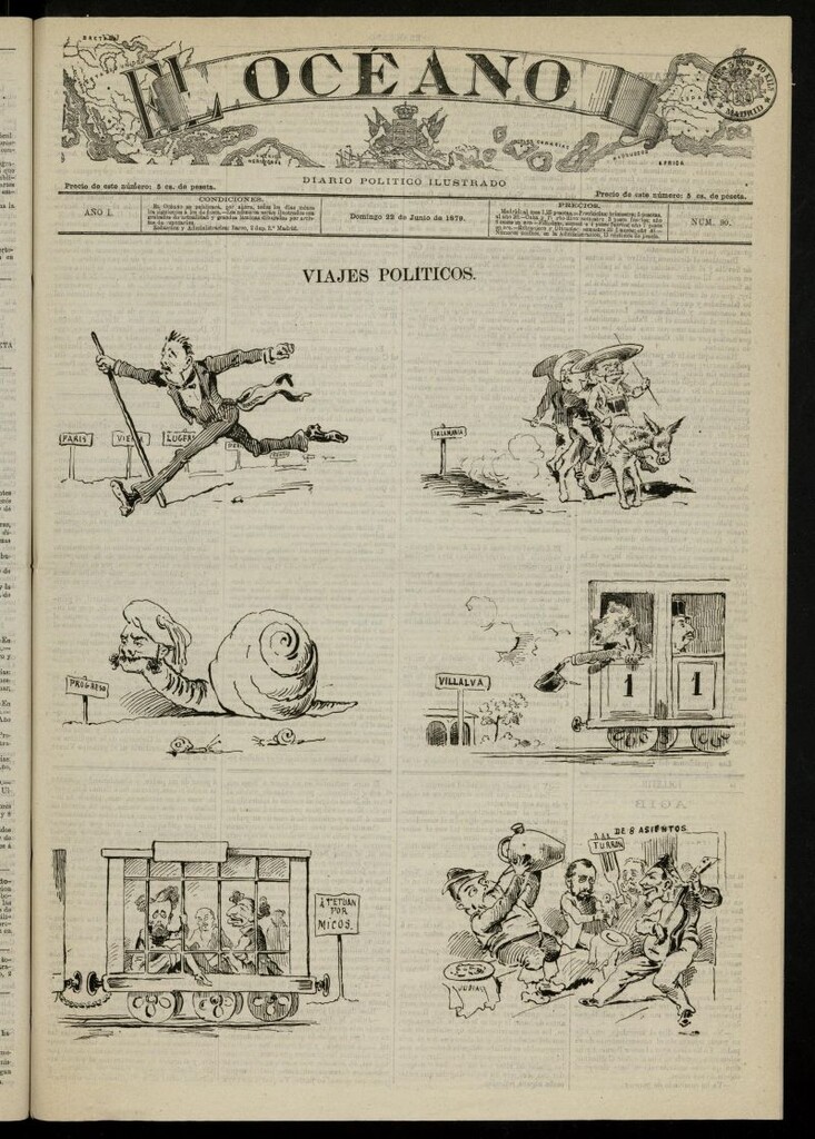 Miniatura de El Océano: periódico político ilustrado del 22 de junio de 1879, nº 90