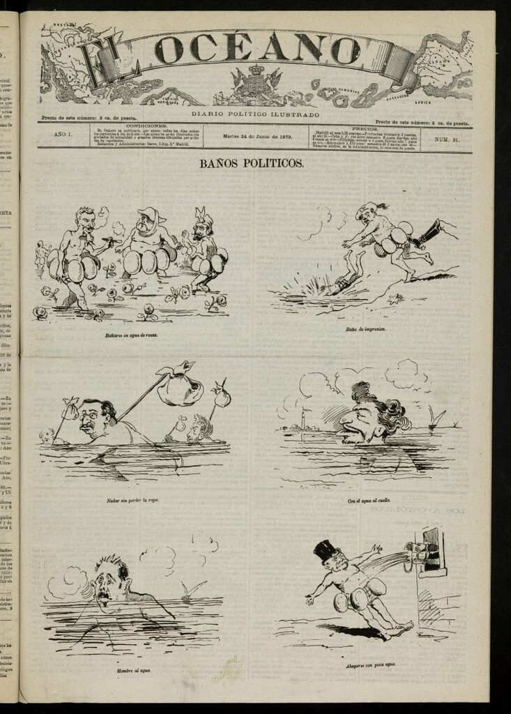 Miniatura de El Océano: periódico político ilustrado del 24 de junio de 1879, nº 91