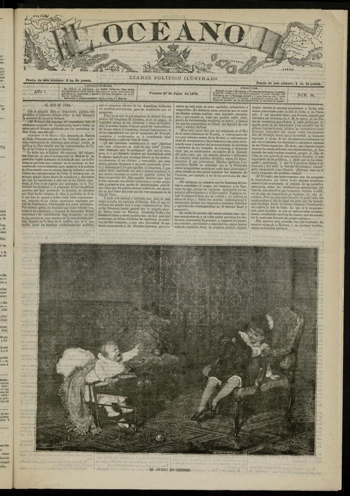 Miniatura de El Océano: periódico político ilustrado del 27 de junio de 1879, nº 94