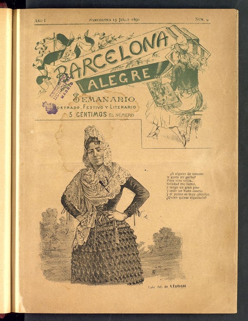 Miniatura de Barcelona Alegre: semanario ilustrado, festivo y literario del 15 de julio de 1890, nº 9
