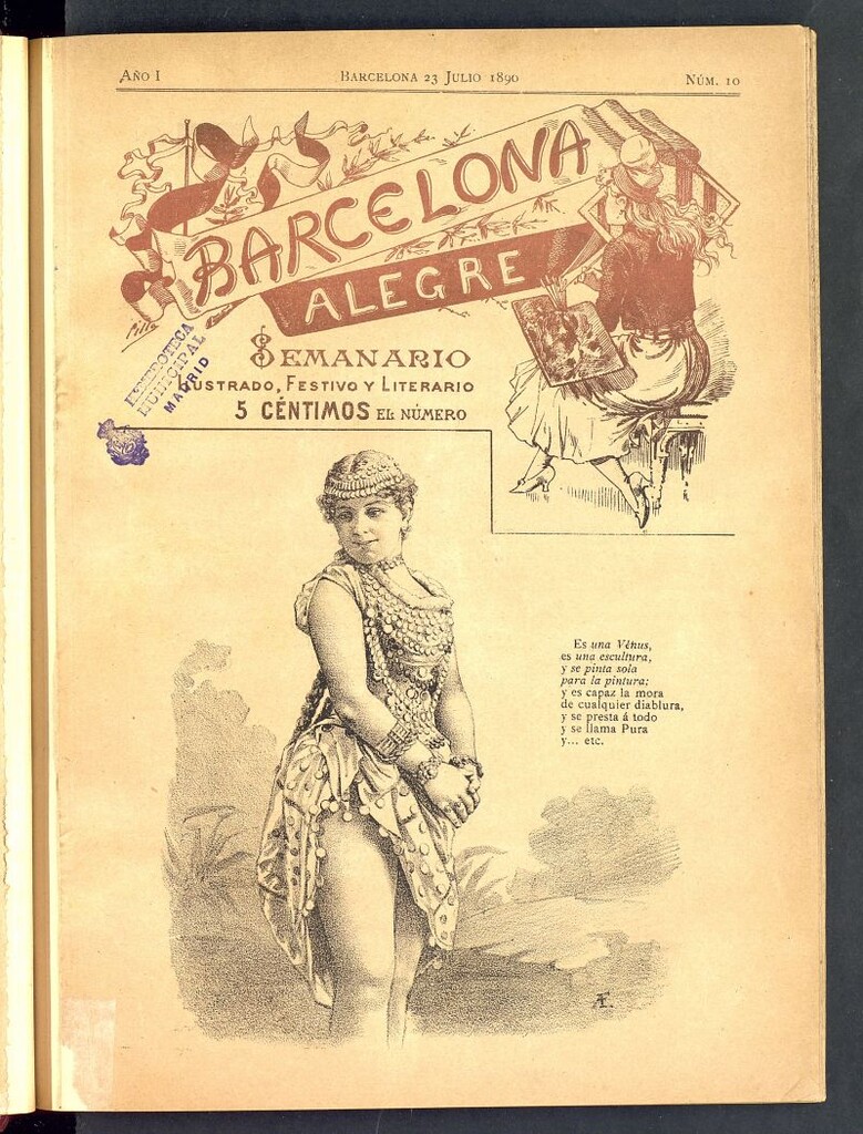 Miniatura de Barcelona Alegre: semanario ilustrado, festivo y literario del 23 de julio de 1890, nº 10
