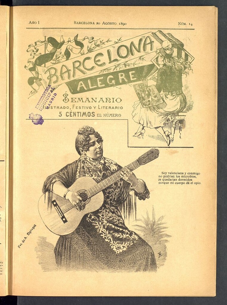 Miniatura de Barcelona Alegre: semanario ilustrado, festivo y literario del 20 de agosto de 1890, nº 14