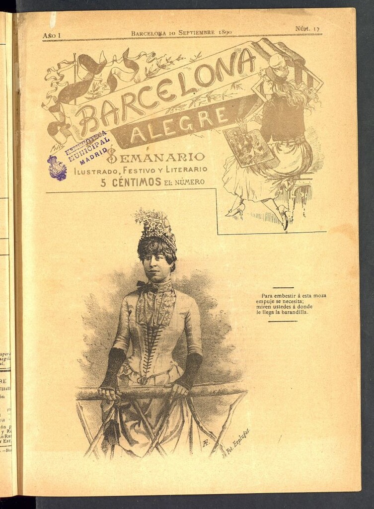 Miniatura de Barcelona Alegre: semanario ilustrado, festivo y literario del 10 de septiembre de 1890, nº 17