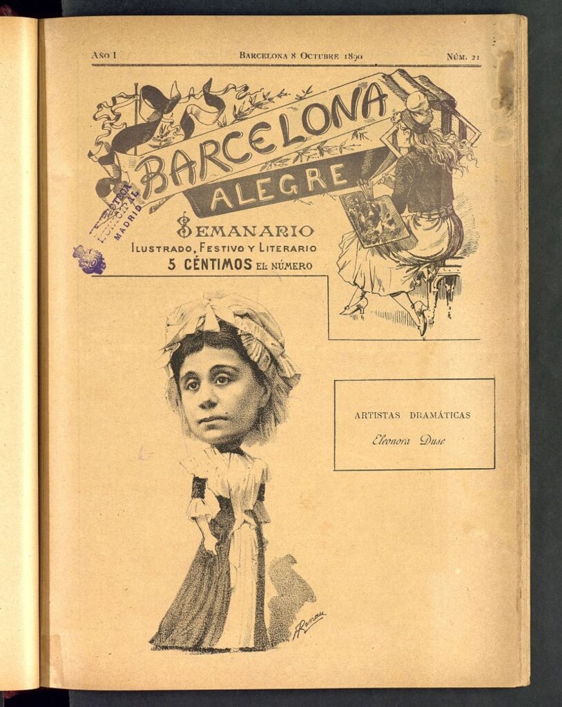 Miniatura de Barcelona Alegre: semanario ilustrado, festivo y literario del 8 de octubre de 1890, nº 21